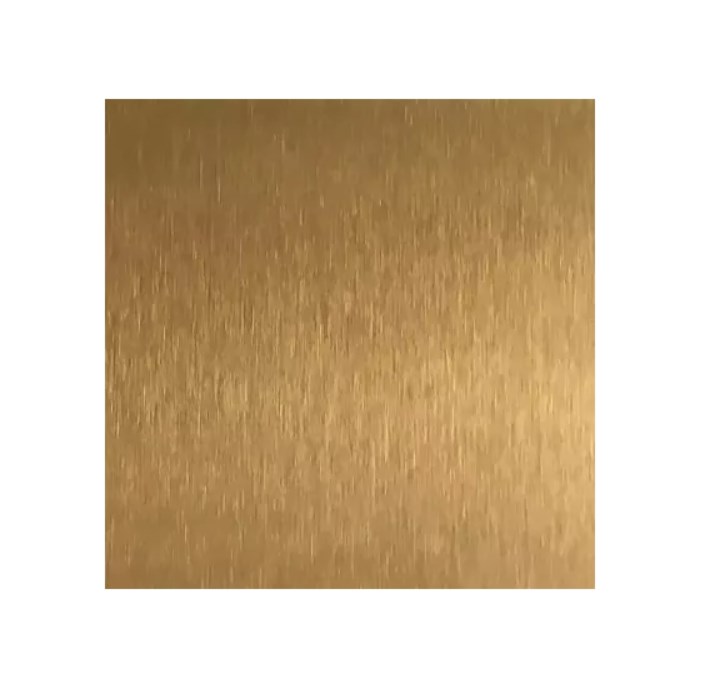 Золотой нержавеющий лист с покрытием нитрид титана 1000x2000x0.7 мм AISI 430 ТУ