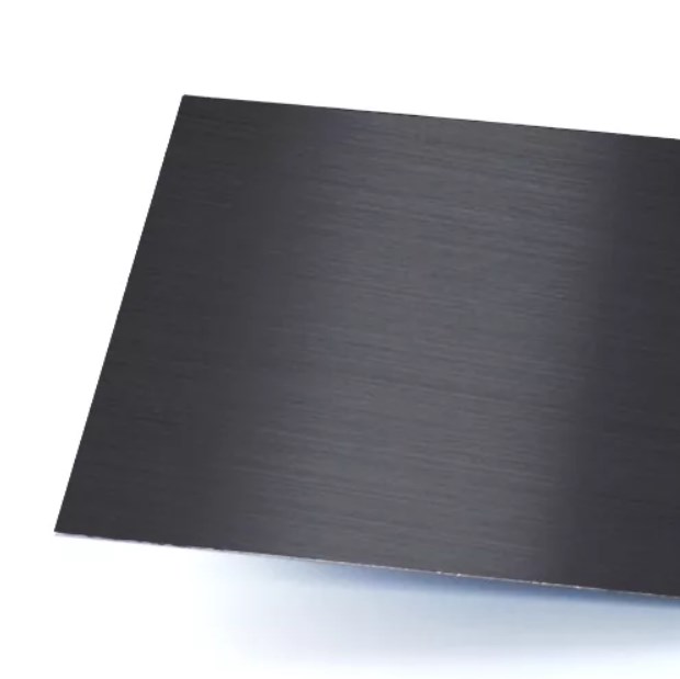 Черный нержавеющий лист 1x1220x2440 мм AISI 201 ТУ